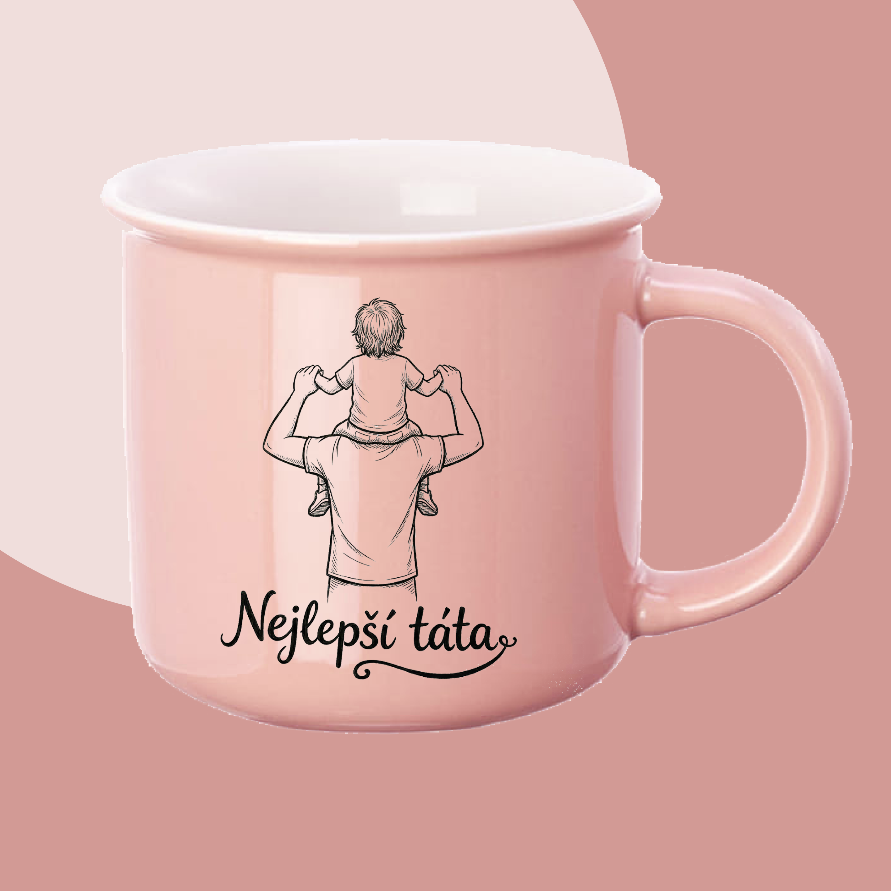 HRNEK - Nejlepší táta růžový