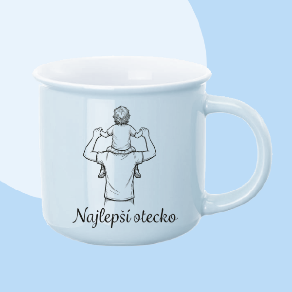 Hrnček - modrý otecko