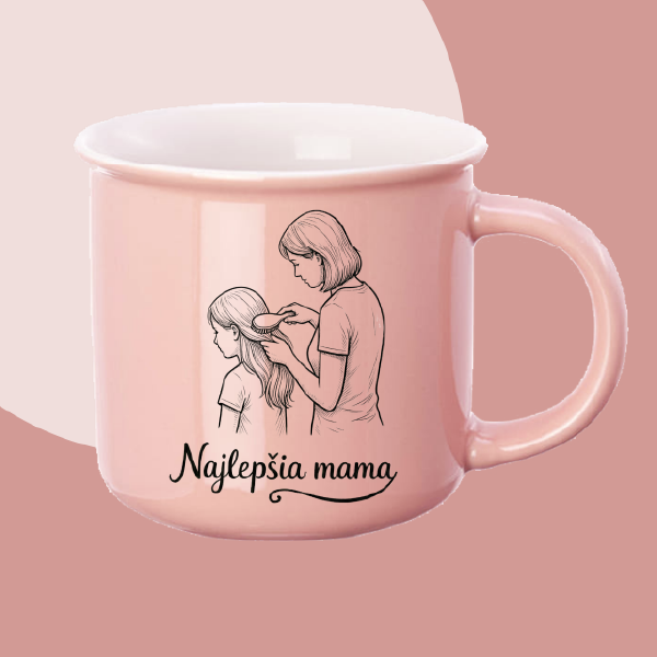 Hrnček - ružový mama