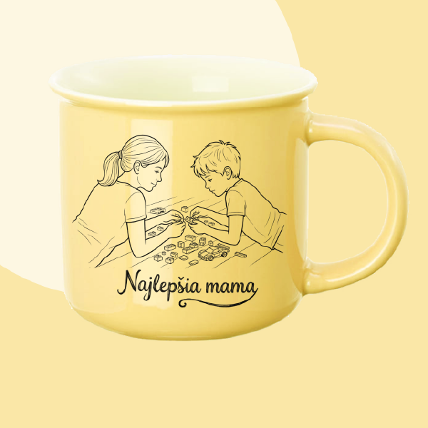 Hrnček - žltý najlepšia mama